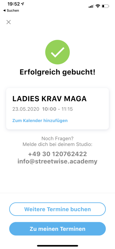 noexcuse app streetwise academy ladies Krav Maga